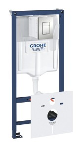 Stelaż podtynkowy do wc GROHE Rapid SL 5w1 + przycisk Skate Cosmopolitan (chrom mat)