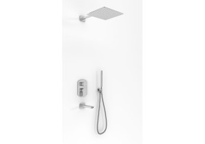 Zestaw wannowy ze słuchawką, wlewką wody i deszczownicą KOHLMAN Foxal QW211FQ30 30cm 