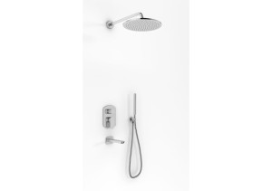 Zestaw wannowy ze słuchawką, wlewką wody i deszczownicą KOHLMAN Foxal QW211FR30 30cm 