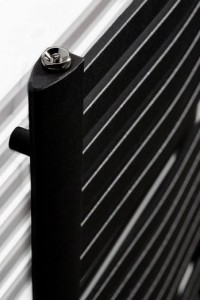 GRZEJNIK ŁAZIENKOWY LUXRAD KASTOR 1215x580 mm CZARNY MAT STR. 48 GODZIN