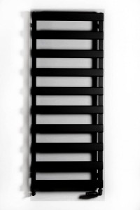 GRZEJNIK ŁAZIENKOWY SCALA NEW LUXRAD 840X400 mm CZARNY MAT STR. 48 GODZIN