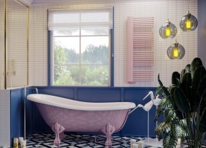 GRZEJNIK ŁAZIENKOWY LUXRAD MODEL E Z OSŁONĄ 1271X500 mm 603w