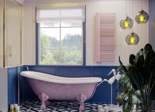 GRZEJNIK ŁAZIENKOWY LUXRAD MODEL E Z OSŁONĄ