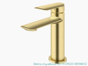 Bateria umywalkowa Vedo ALETTA SPAZZO złoto szczotkowane VBA5001/SZ